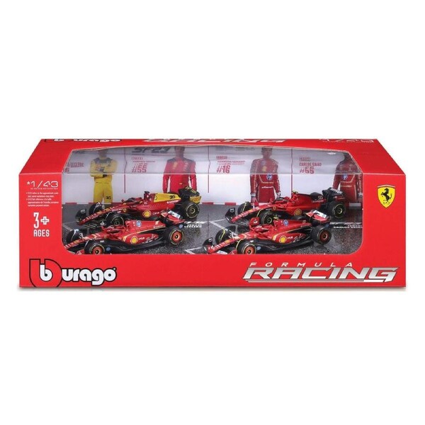 Bburago - F1 Ferrari Gift Set 1:43 Leclerc #16 4pcs