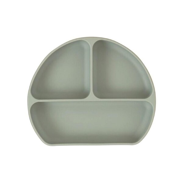 Silicone suction plate - Olive