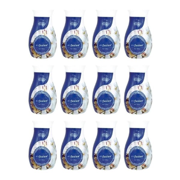 12PK Air Fusion Adjustable Gel Freshener Lovely Lilies 170g Home Room Fragrance