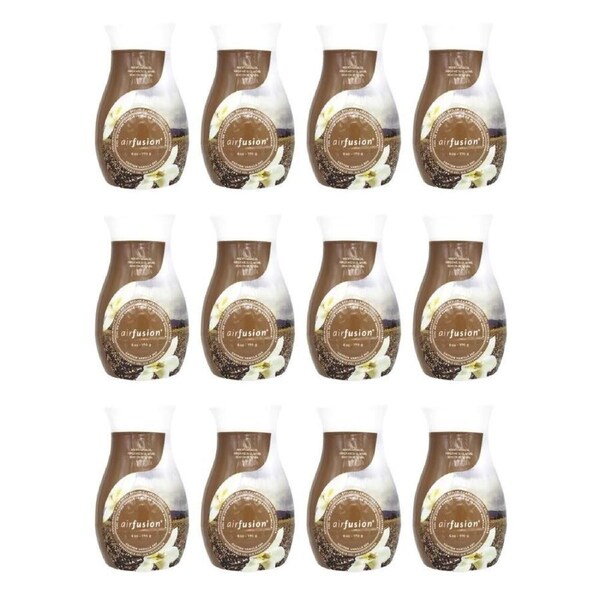 12PK Air Fusion Adjustable Gel Freshener Cotton Vanilla Sky 170g Home Fragrance