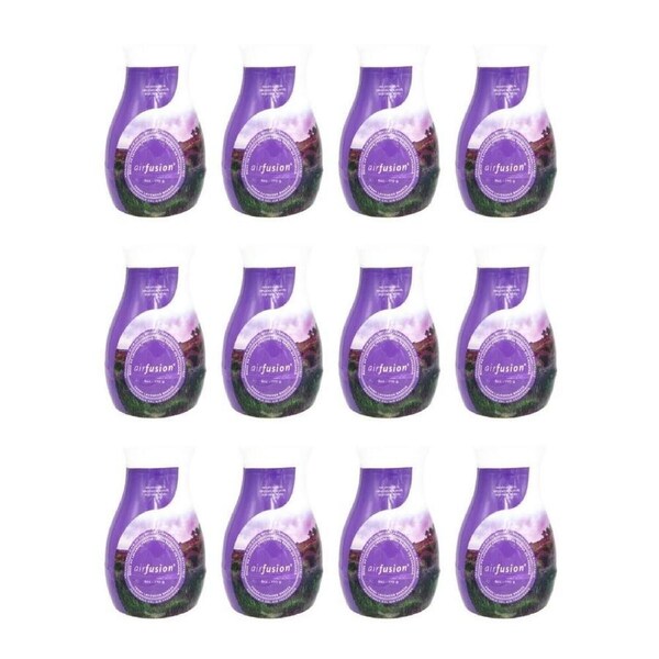 12PK Air Fusion Gel Freshener Fresh Lavender Breeze 170g Home Fragrance