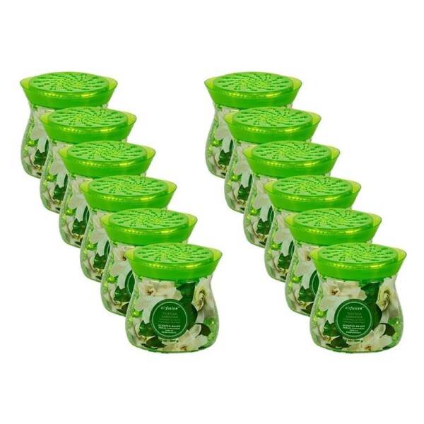 12PK Air Fusion Crystal Scented Beads Tahitian Gardenia 397g Room Freshener