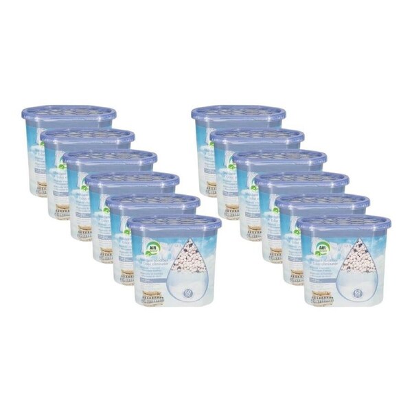 12PK Air Fusion Moisture Absorber Fresh Linen 396.96g Odour Eliminator