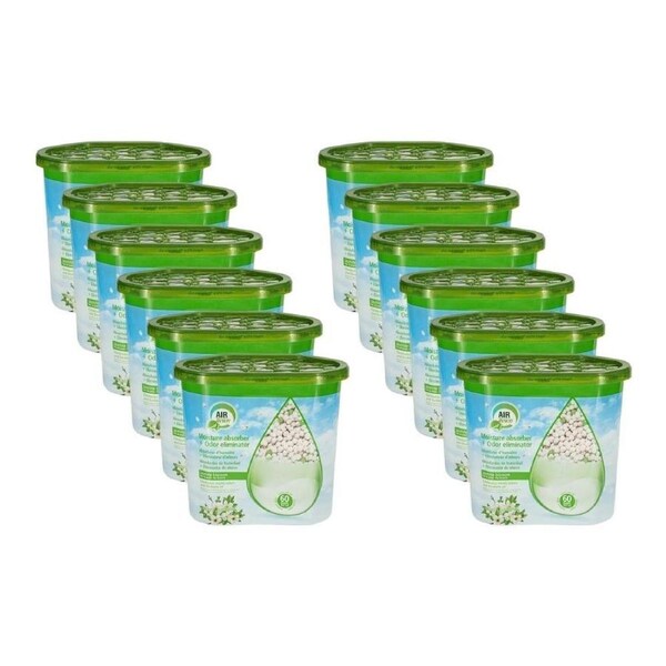 12PK Air Fusion Moisture Absorber Jasmine 396.96g Dehumidifier Odour Eliminator