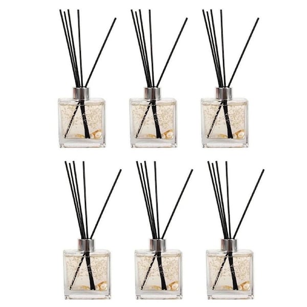 6PK Air Fusion Glass Reed Diffuser Set 120ml Assorted Home Freshener Fragrance
