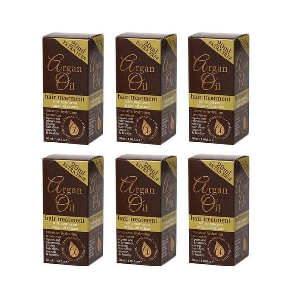 6PK Argan Oil Hair Treatment 50ml w/ Moroccan Extract Hydrating Care All Types