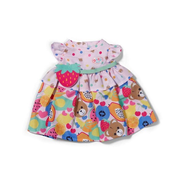 Baby Born Dress Fruit Accessory/Outfit For 43cm Dolls w/Strawberry Belt 3y+