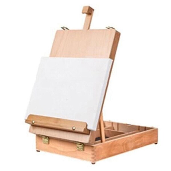 Sinoart Basic Table Box Easel for 60cm Canvas 26x39x12.7cm Beechwood