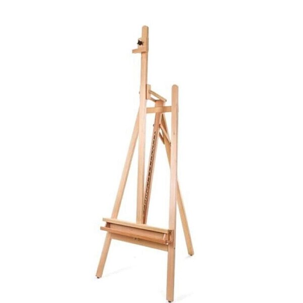 Sinoart Durable Adjustable Lyre Easel for 120cm Canvas 67x104x178cm Beechwood