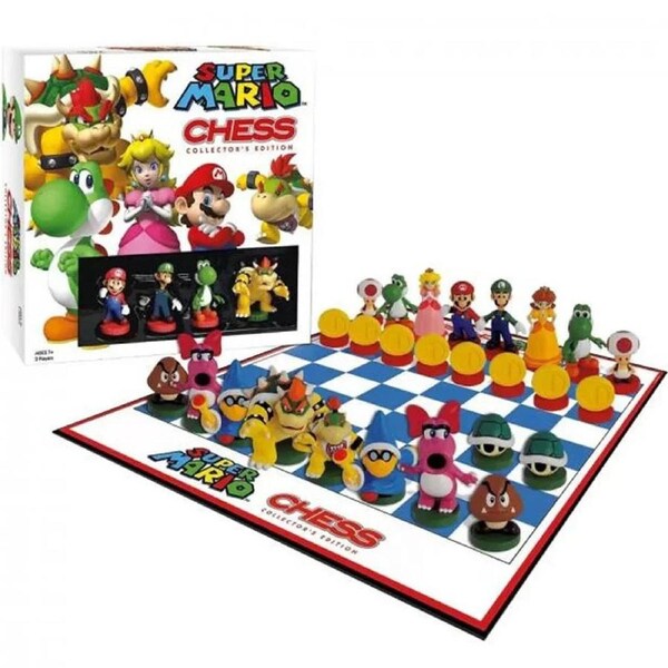 Usaopoly Super Mario Chess Collectors Edition Board Game