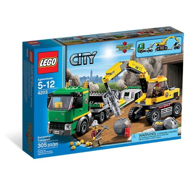 LEGO 4203 - City Mining Excavator Transporter