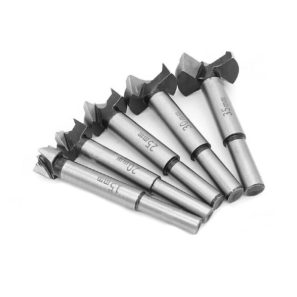 5x Forstner Woodworking Drill Bit Set
