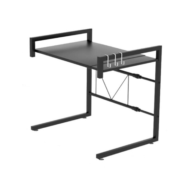 Microwave Shelf Stand 2 Tier Metal Adjustable Rack Kitchen Counter Organizer