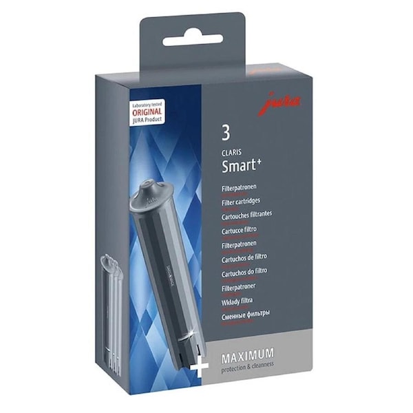 Jura Claris Smart+ - Advanced Clean Coffee Machine - Water Filter Cartridges 3pc