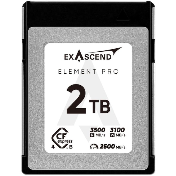 Exascend ELEMENT PRO 2TB CFexpress 4.0 Type B Card