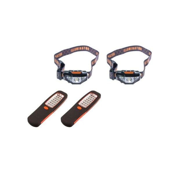 Kings 2x LED Head Torch + 2x LED Work Light