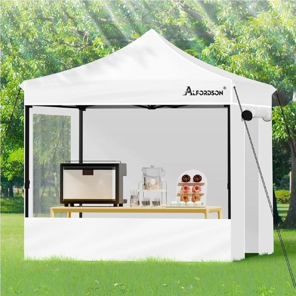 3x3m Gazebo ALFORDSON Pop Up Marquee Side Wall White