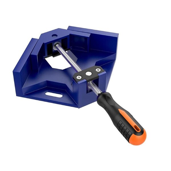 Nevenka Right Angle Clamp 90?? Aluminum Alloy with Adjustable Swing Jaw-Blue