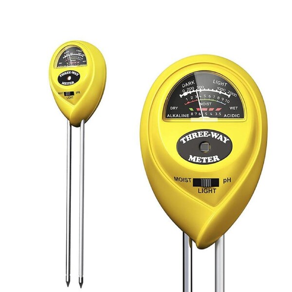 Nevenka 3-in-1 Soil Meter with Moisture & Light & PH for Garden Farm Lawn
