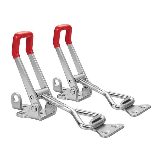 Nevenka 2 Pcs Toggle Clamp with Lock Hole 180kg Holding Capacity for Case Trunk