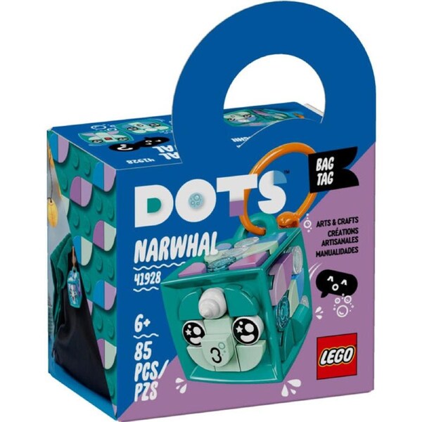 LEGO 41928 - DOTS Bag Tag Narwhal