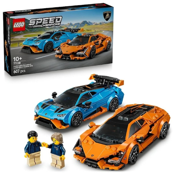 LEGO Speed Champions Lamborghini Revuelto and Huracán STO (77238)