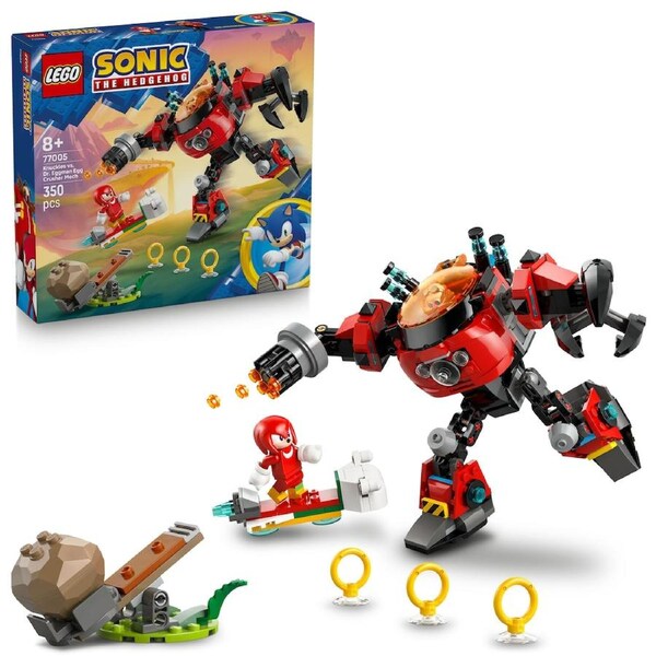 LEGO Sonic the Hedgehog Knuckles VS Dr Eggman Egg Crusher Mech (77005)