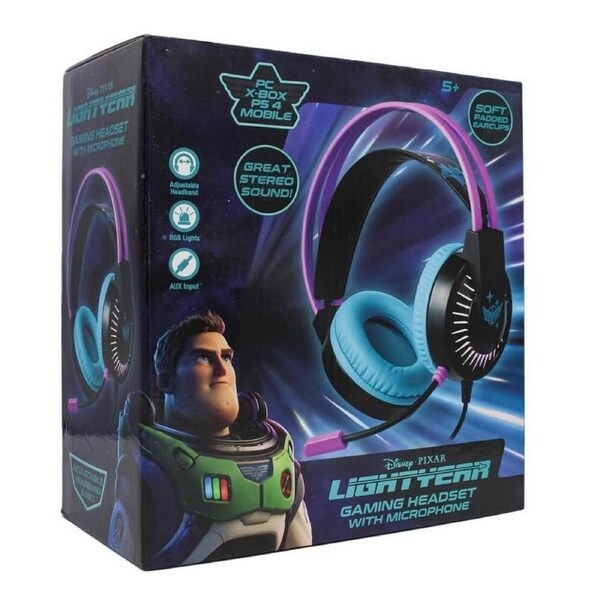 Disney Pixar Lightyear Gaming Headset w/ Microphone For Xbox/PS4/Mobile 5y+