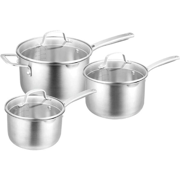 Pyrolux 3 Piece Radius 85 16cm, 18cm & 20cm Saucepan Set - 3pc