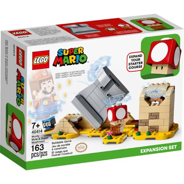 LEGO 40414 - Super Mario Monty Mole & Super Mushroom Expansion Set