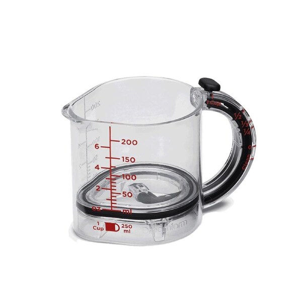 Dreamfarm Upcup 250ml Adjustable Measuring Cup Tool for Liquid & Dry Foods
