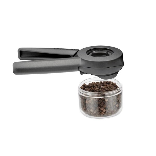 Dreamfarm Ortwo Ergonomic Re-Fillable Spice Grinder Mill for Salt & Pepper Black