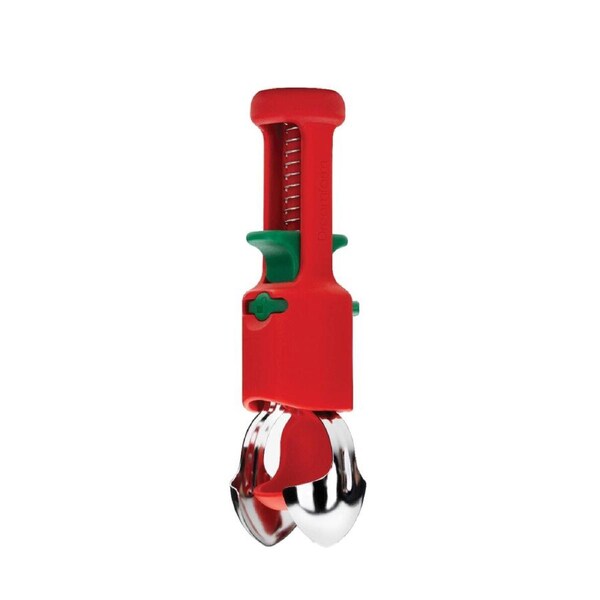 Dreamfarm Hullapit 3-in-1 Berry/Cherry/Olive Huller & Pitter Red/Green
