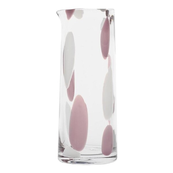 Ecology Camille Soda Lime Glass Carafe Drink Decanter Jug 1.3L Blush