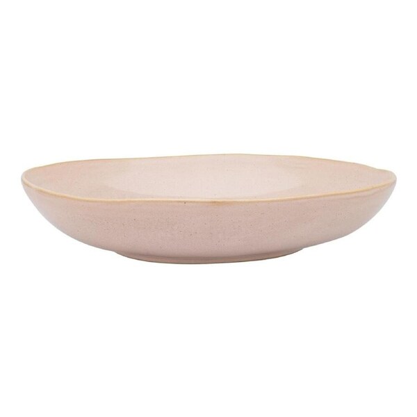 Ecology Reactive Glaze Stoneware Ottawa Shallow Bowl 28 x 5cm Pink Salt