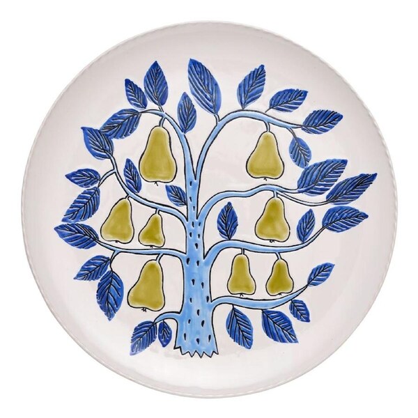 Ecology Stoneware w/ Gloss Glaze Joie Round Platter 30cm Multi-Coloured