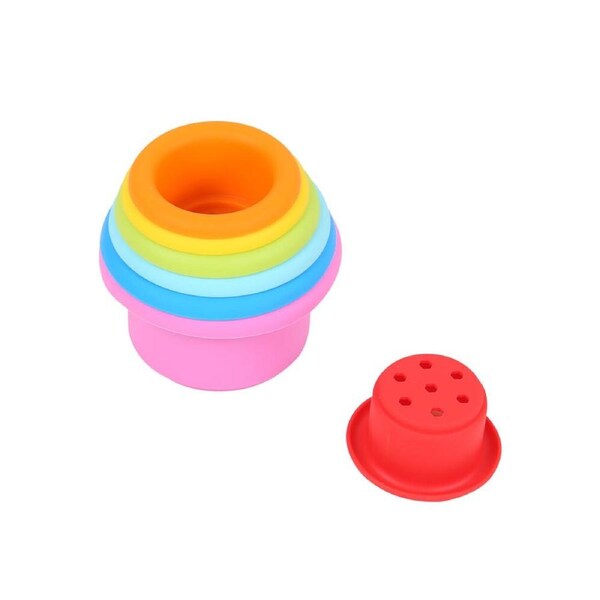 7pc Educare Stacking & Nesting Cups Bath Play Activity Toy Kids/Children - 3y+