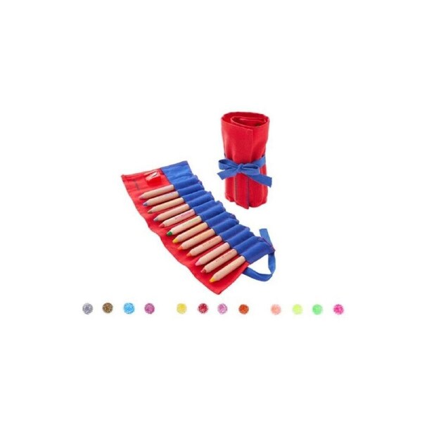 12pc Flower Monaco Woody Jumbo Crayons Art Supplies & Craft Kids/Children - 3y+