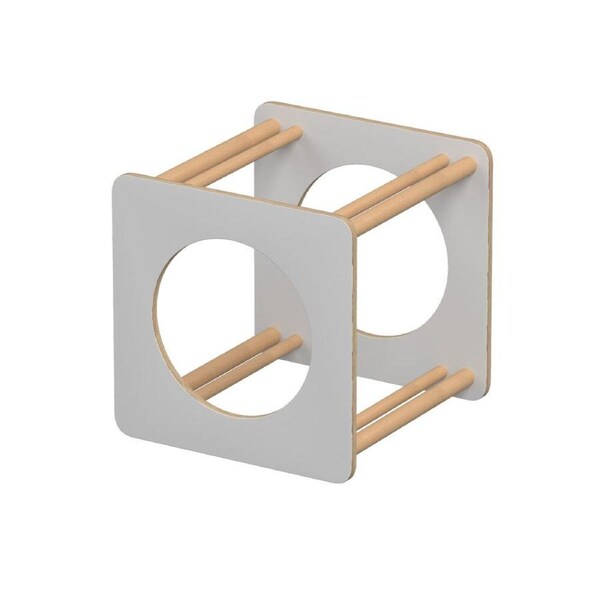 Vivaio Wooden Indoor Climbing Round Window Cube Toy Building Kids/Children - 3y+