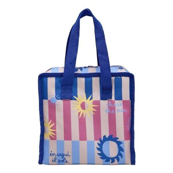 Porto Sole Insulated Lunch Cooler Carry Bag 22x22x13cm Multi-Coloured