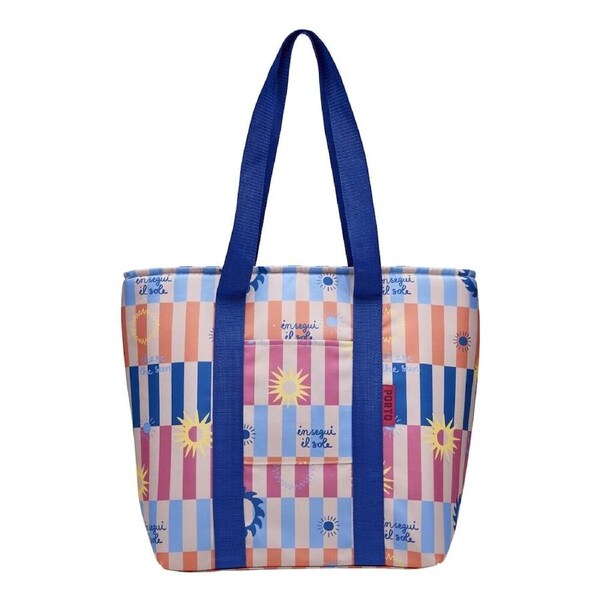 Porto Sole Insulated Tote Cooler Carry Bag 48x17x38.5cm Multi-Coloured