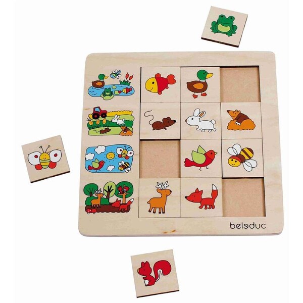 Beleduc Sorting Game Puzzle - Environment Educational Toy Kids/Children 3y+