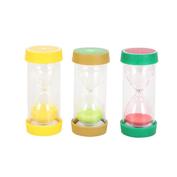 Educare Fruit Hourglass Set Time Education Educational Toy Kids/Children - 3y+