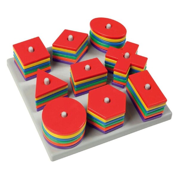 9pc Educo Shapes Game Shape Recognition Educational Toy Kids/Children - 3y+