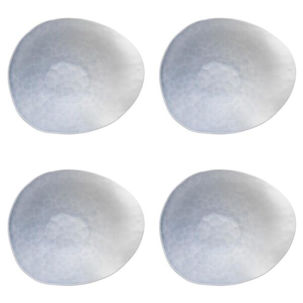 4PK Ecology Lightweight Reactive Glaze Porcelain Oyster Serving Bowl 22cm Midday