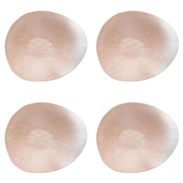 4PK Ecology Reactive Glaze Porcelain Oyster Serving Bowl 22cm Pink Salt