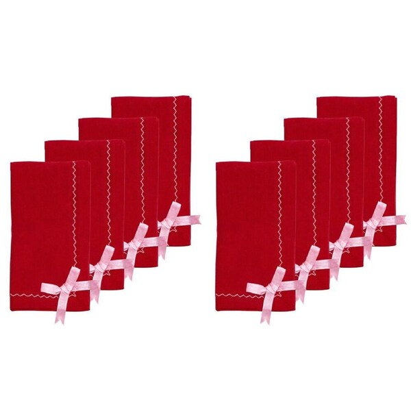 2x 4pc Porto Night Before Recycled Yarn Napkins 45x45cm Multi-Coloured