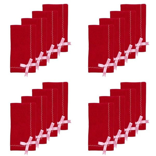 4x 4pc Porto Night Before Recycled Yarn Napkins 45x45cm Multi-Coloured