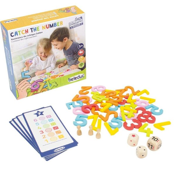 Beleduc Catch The Number Numbers Numerical Skills Board Game Kids/Children - 3y+