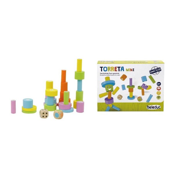Beleduc Mini Torreta Game Tower Building Board Kids/Children - 3y+